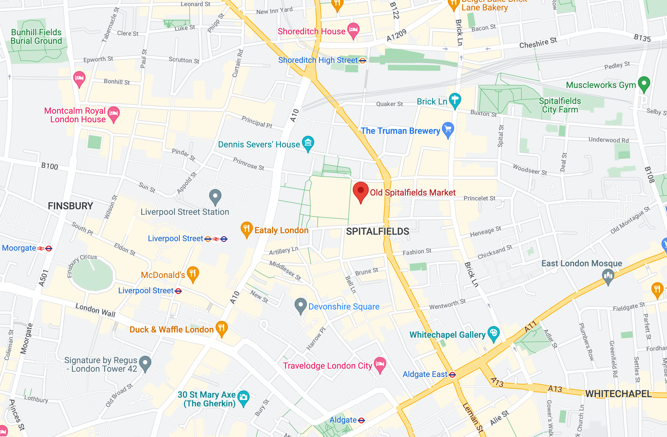 old spitalfields market map