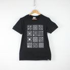 chladni resonance black organic cotton tshirt